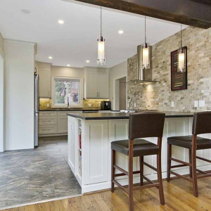 kitchen with bar